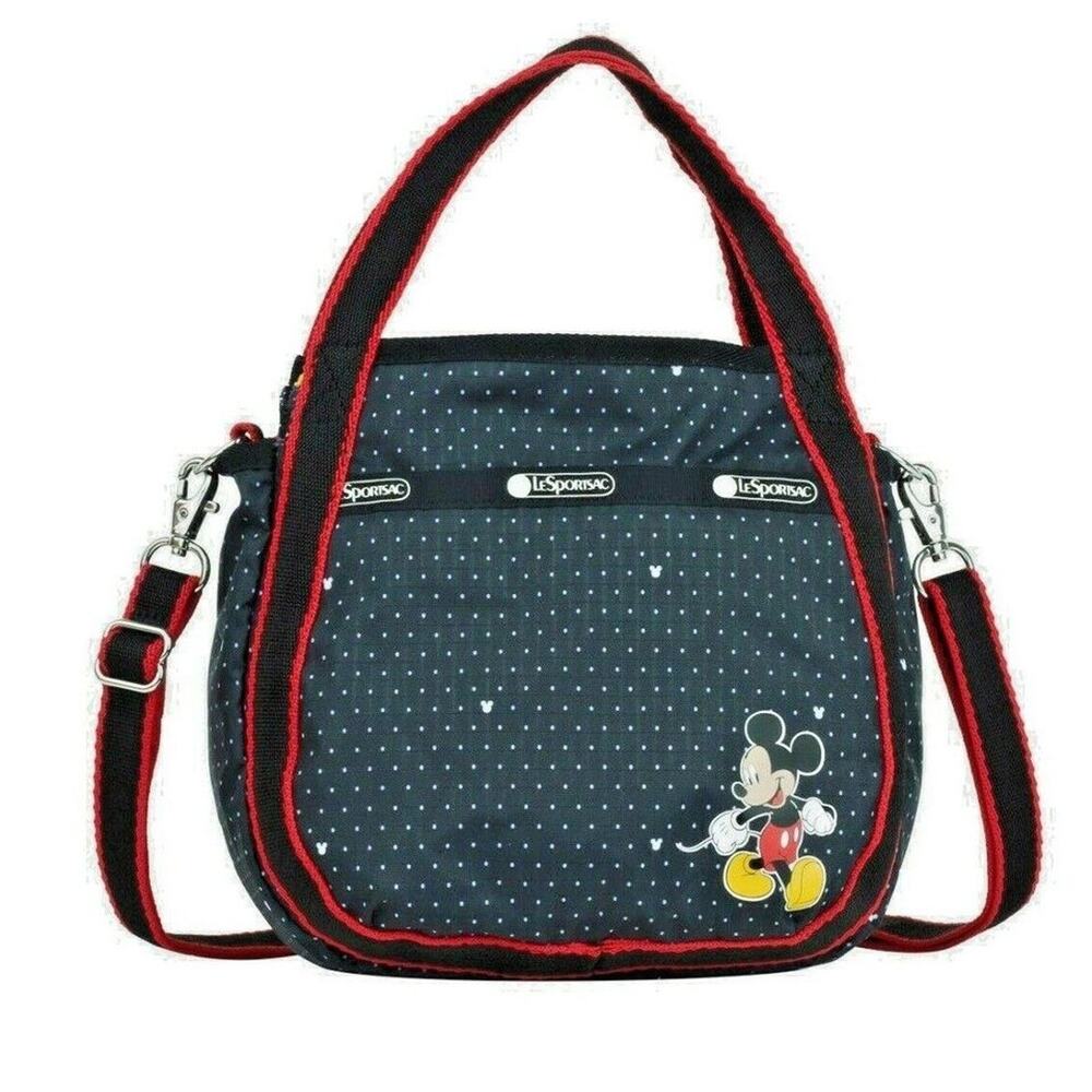 NWT LeSportsac Disney Mickey Dot Pattern 2 Way Shoulder Bag Small Jenni Limited